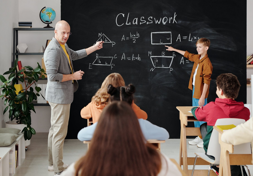 teacher in class